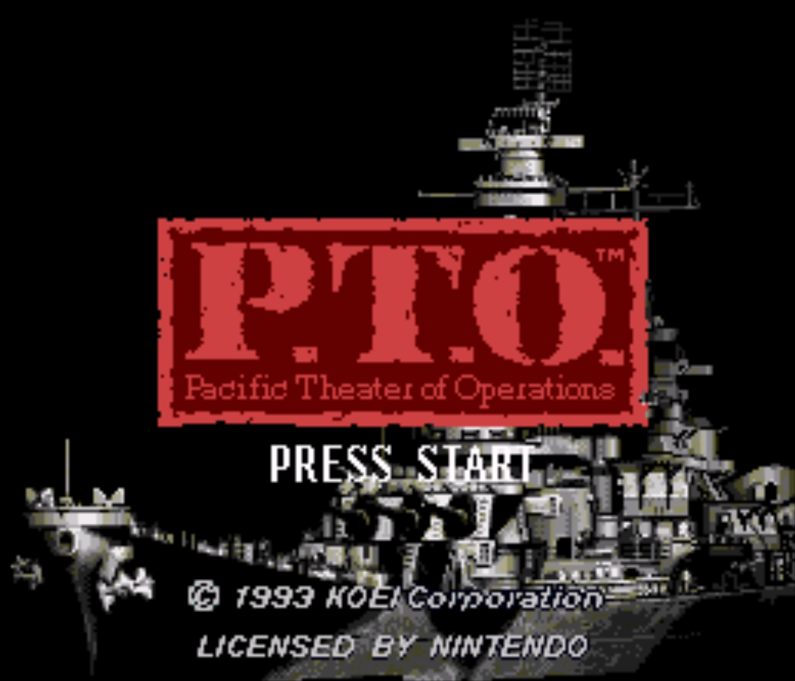 Pacific Theater of Operations Title Screen